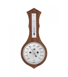 Barometr 8037 z termometrem - srebrny