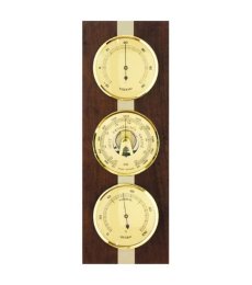 Barometer 8063 with Thermometer and Hygrometer - dark brown
