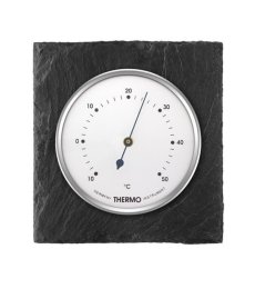 Termometr 8084B w łupkowej obudowie - szaro-srebrny