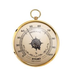 Szobai műanyag páramérő Loppo - fekete-arany