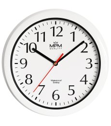 Koupelnové hodiny MPM Santha - bílé