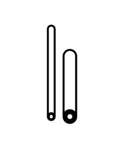 Kovové hodinové ručičky 006799