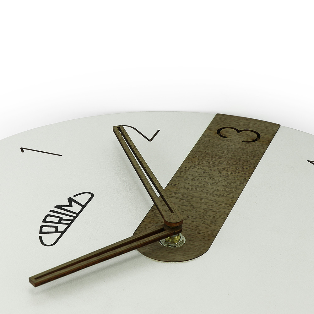 PRIM Wanduhr Clear Timber