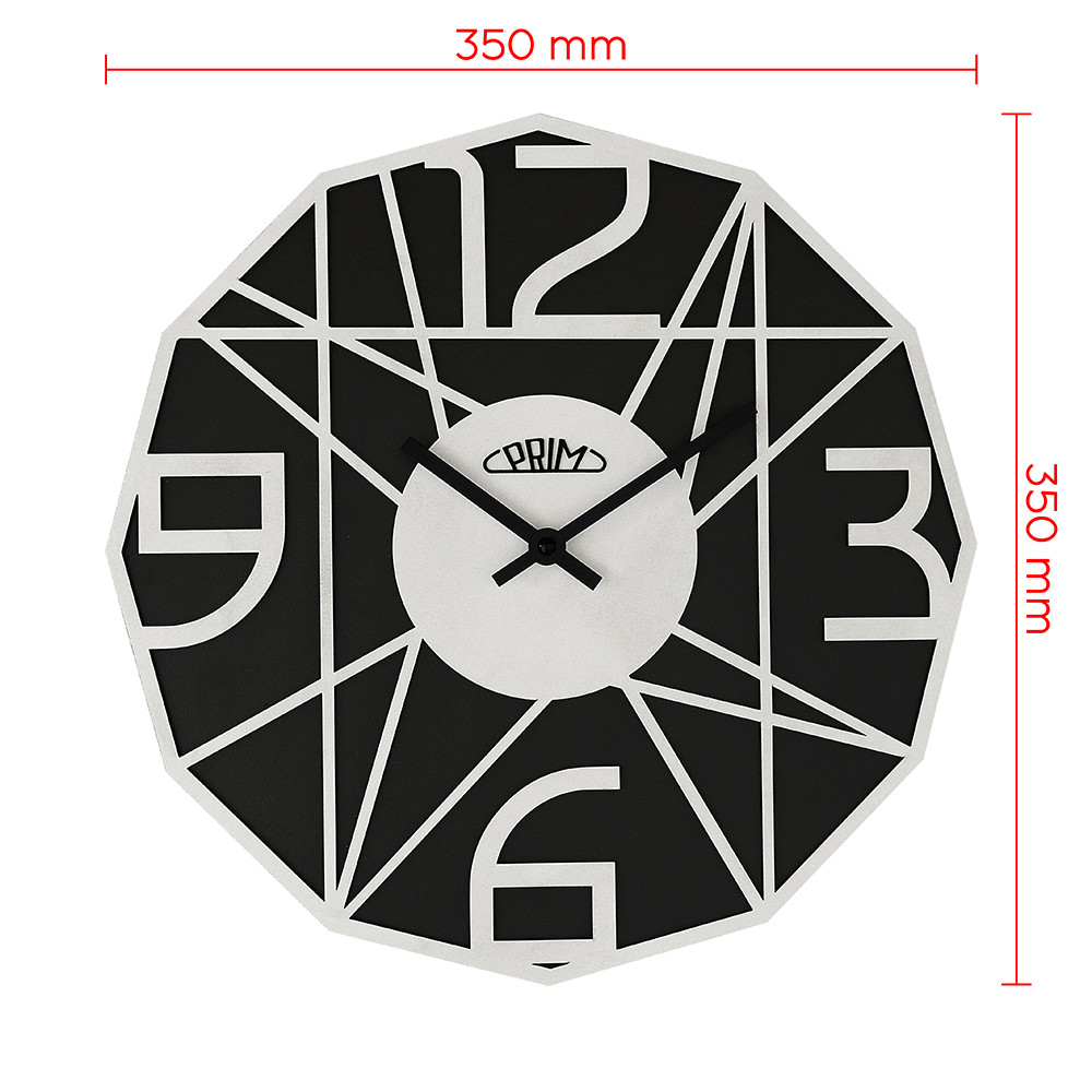Wanduhr PRIM Glamouröses Design - B