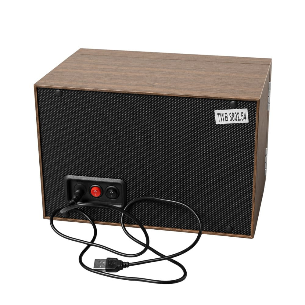 Winder for 2 watches - wood dark/black