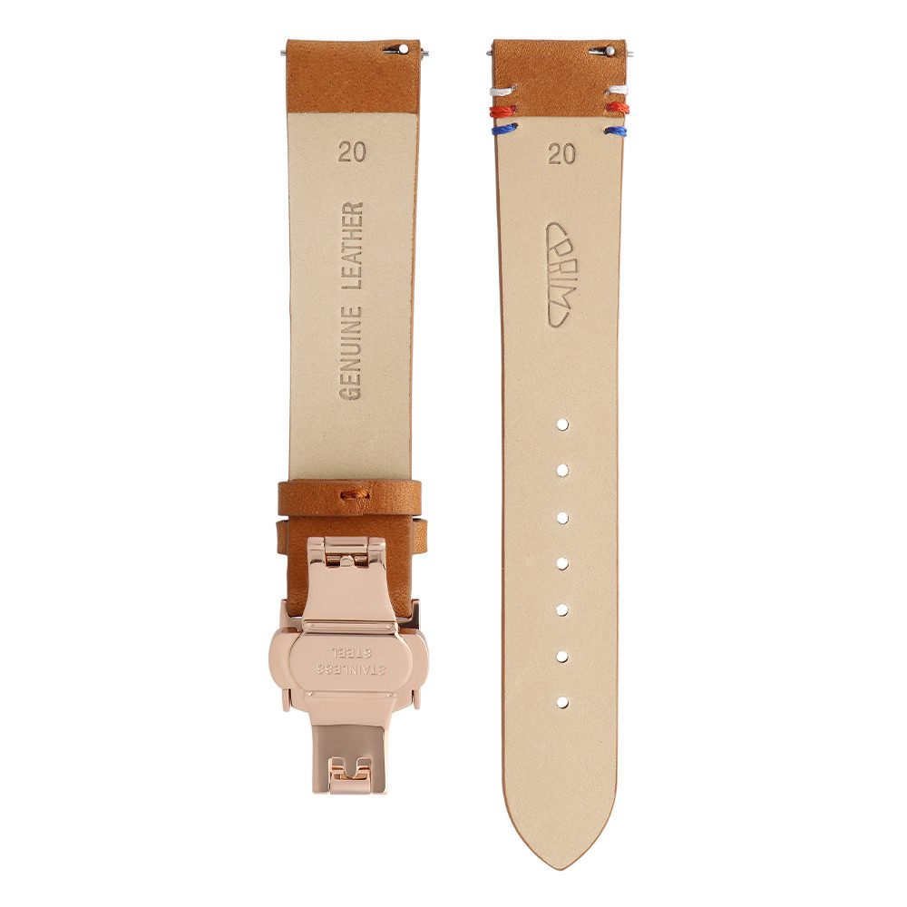 RB.13227 (20 mm) - light brown/rose gold colour