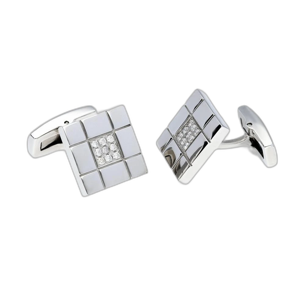 PRIM Dynasty Diamond Silver - manžetové gombíky