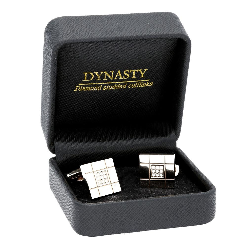 PRIM Dynasty Diamond Silver - manžetové gombíky