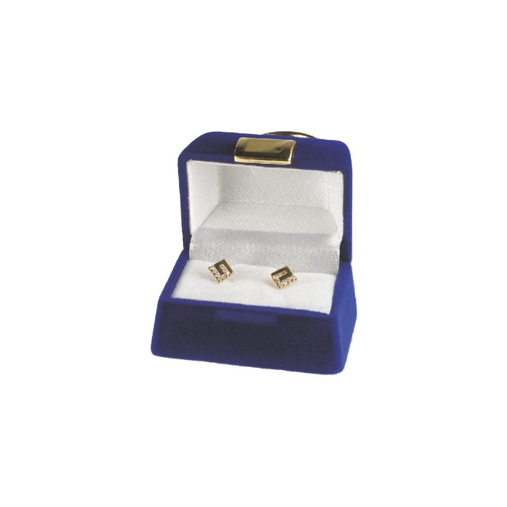 JB 020 S blue earring
