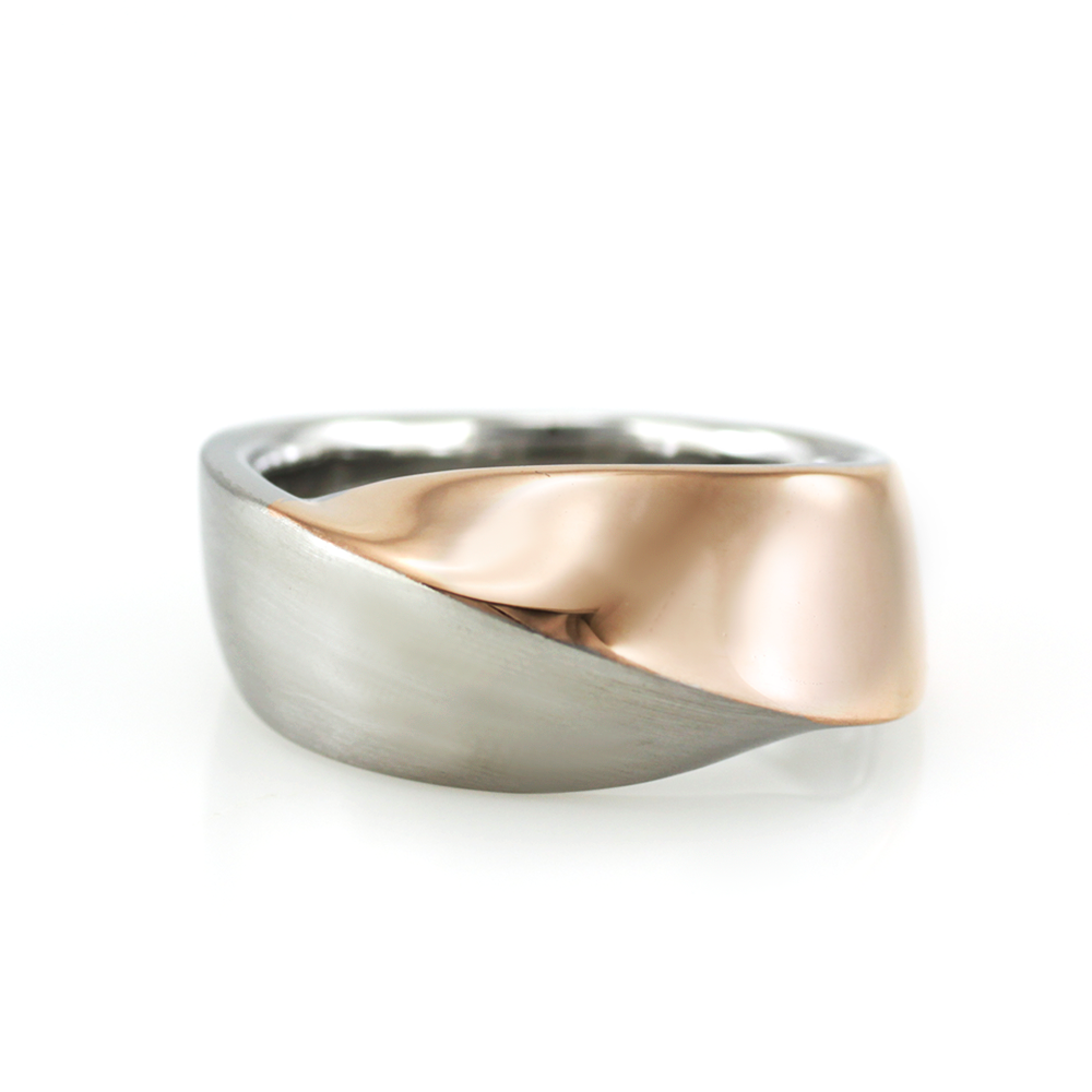 Ring 7529, zweifarbig, Größe 55