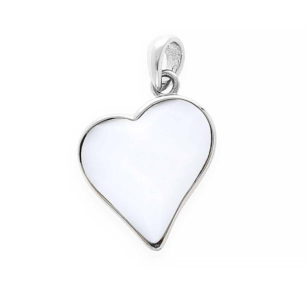 Stainless steel pendant Kishi - silver-white colour