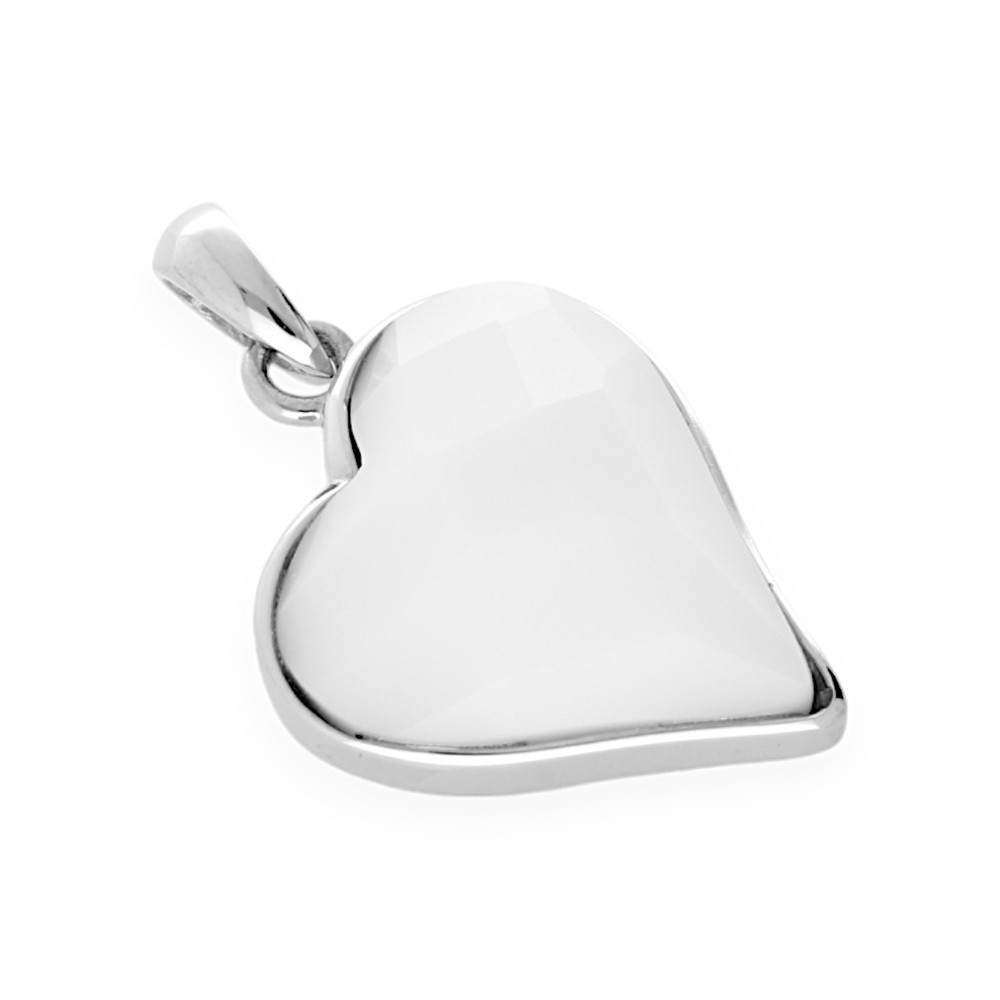 Stainless steel pendant Kishi - silver-white colour