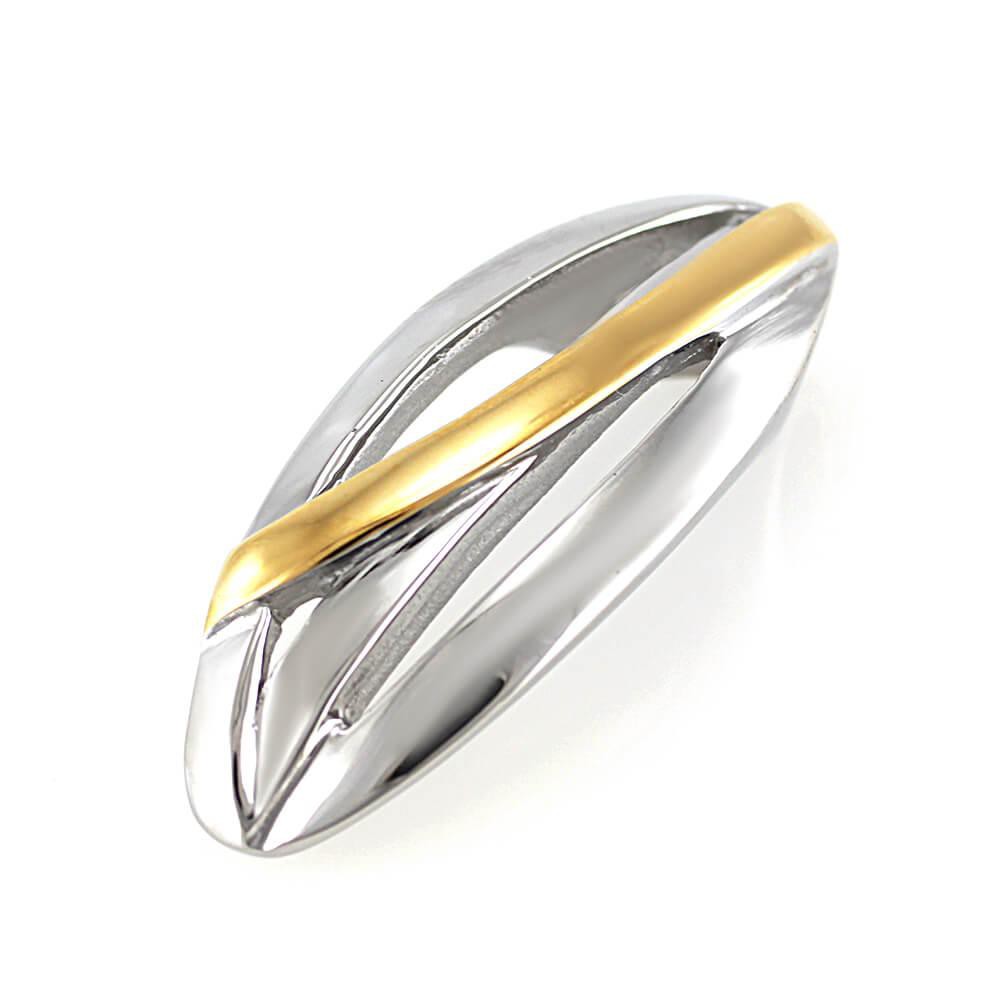 Stainless steel pendant 7510 - bicolor