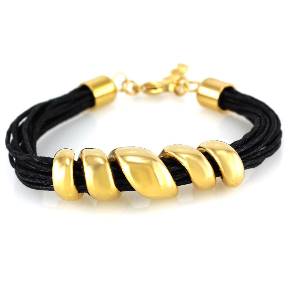 Armband 7618, Schwarzgold
