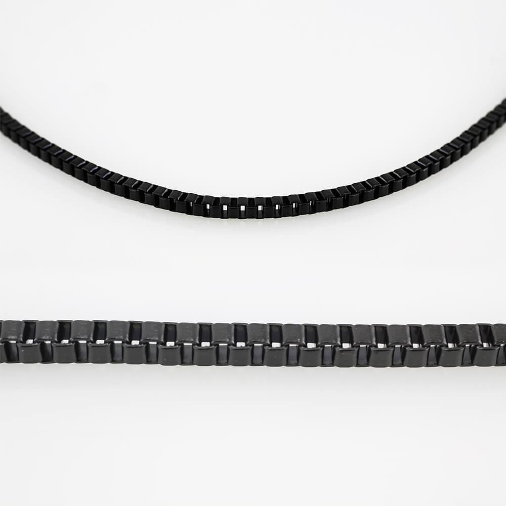 Łańcuch 7575, czarny (60 cm)
