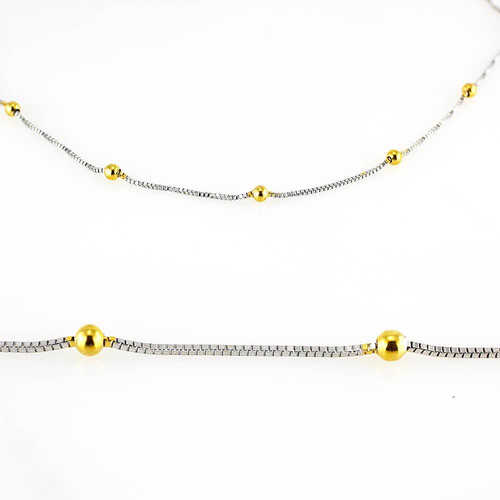 Kette 7655, zweifarbig (60 cm)