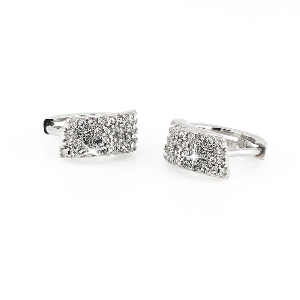 Stainless steel earrings 7757 - silver colour