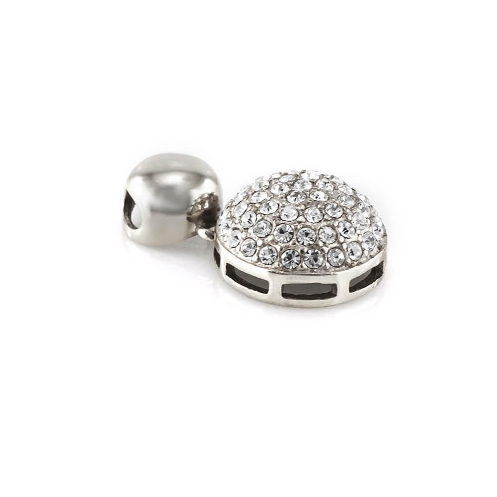 Stainless steel pendant 7698 - silver colour