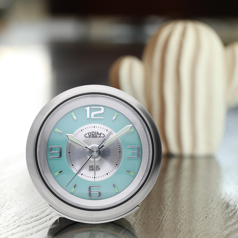 PRIM Retro Alarm - silber/hellblau