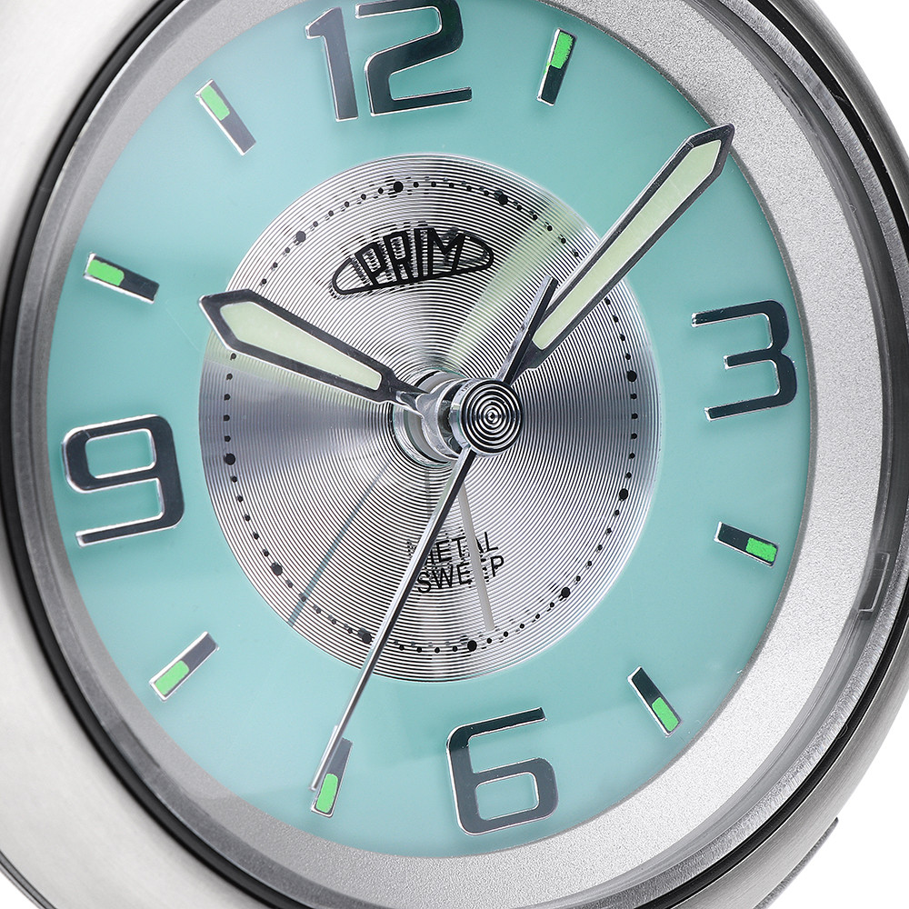PRIM Retro Alarm - silber/hellblau