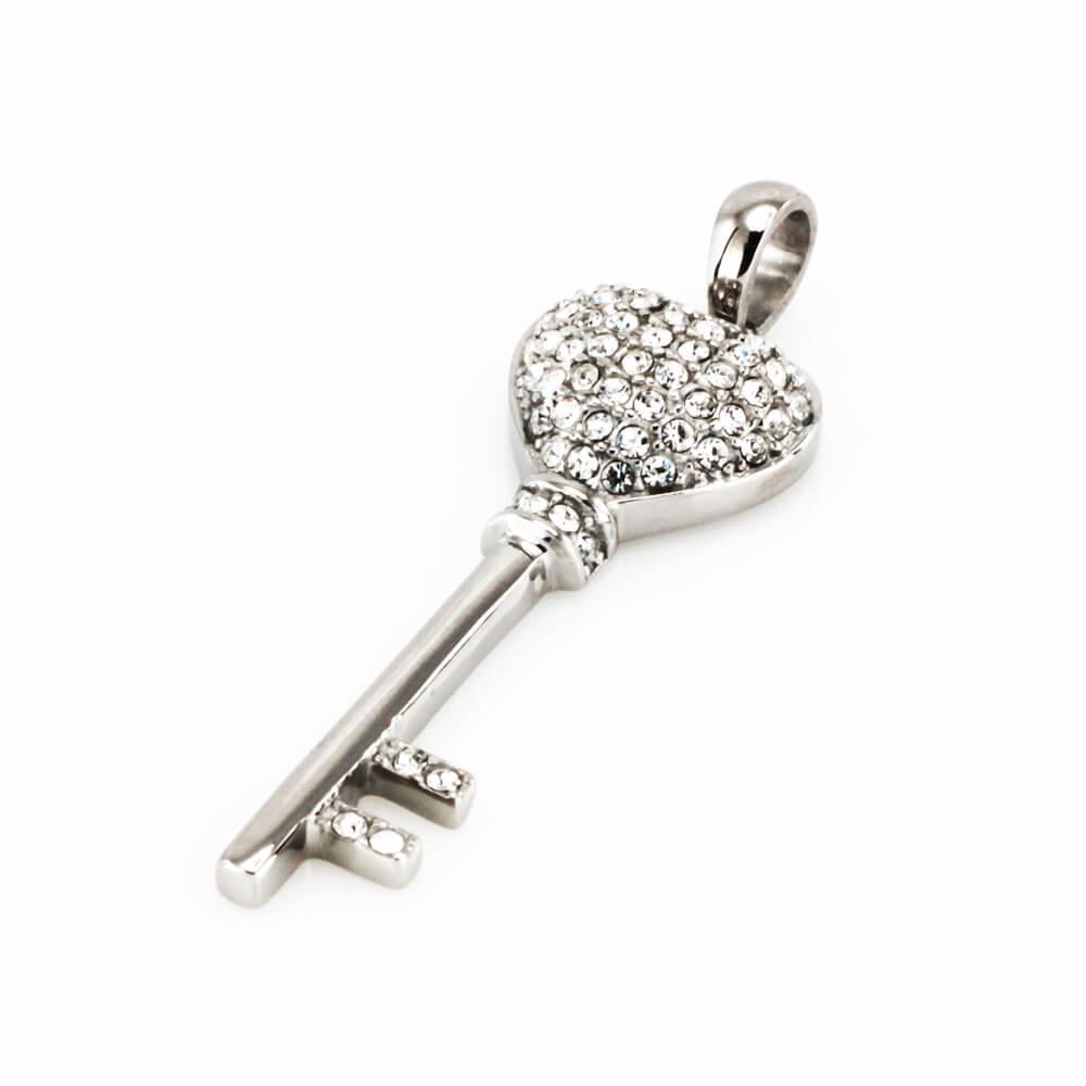Stainless steel pendant 7909 - silver colour