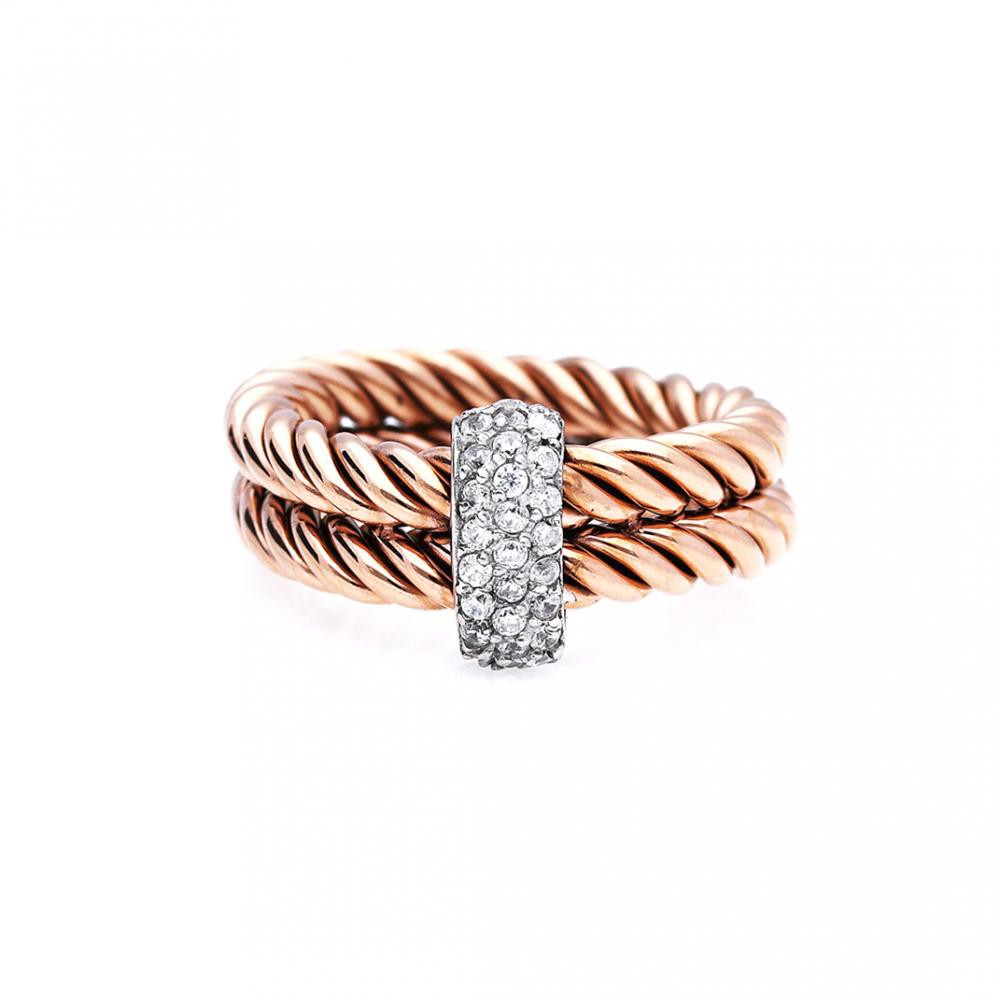 Ring 6509, Gold rose, size 52