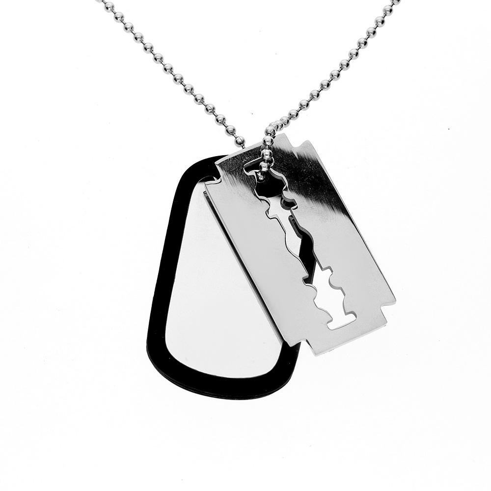 Stainless steel pendant 8129 (55 cm) - silver colour