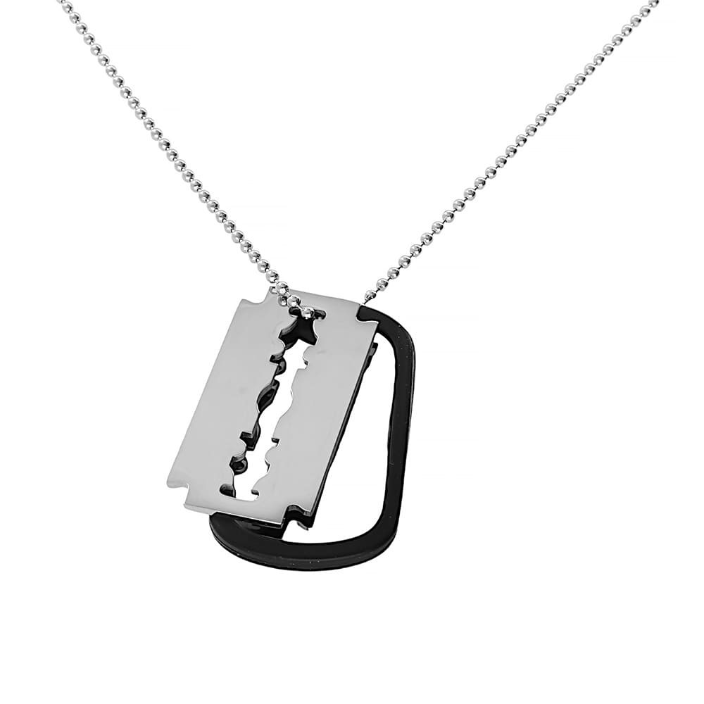 Stainless steel pendant 8129 (55 cm) - silver colour