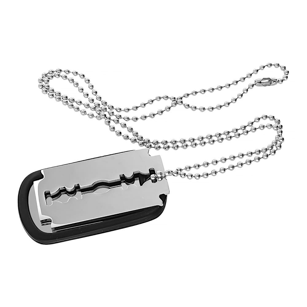 Stainless steel pendant 8129 (55 cm) - silver colour