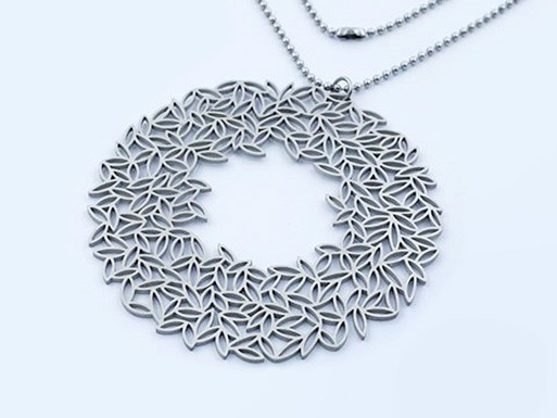 Stainless steel pendant 8181 - silver colour