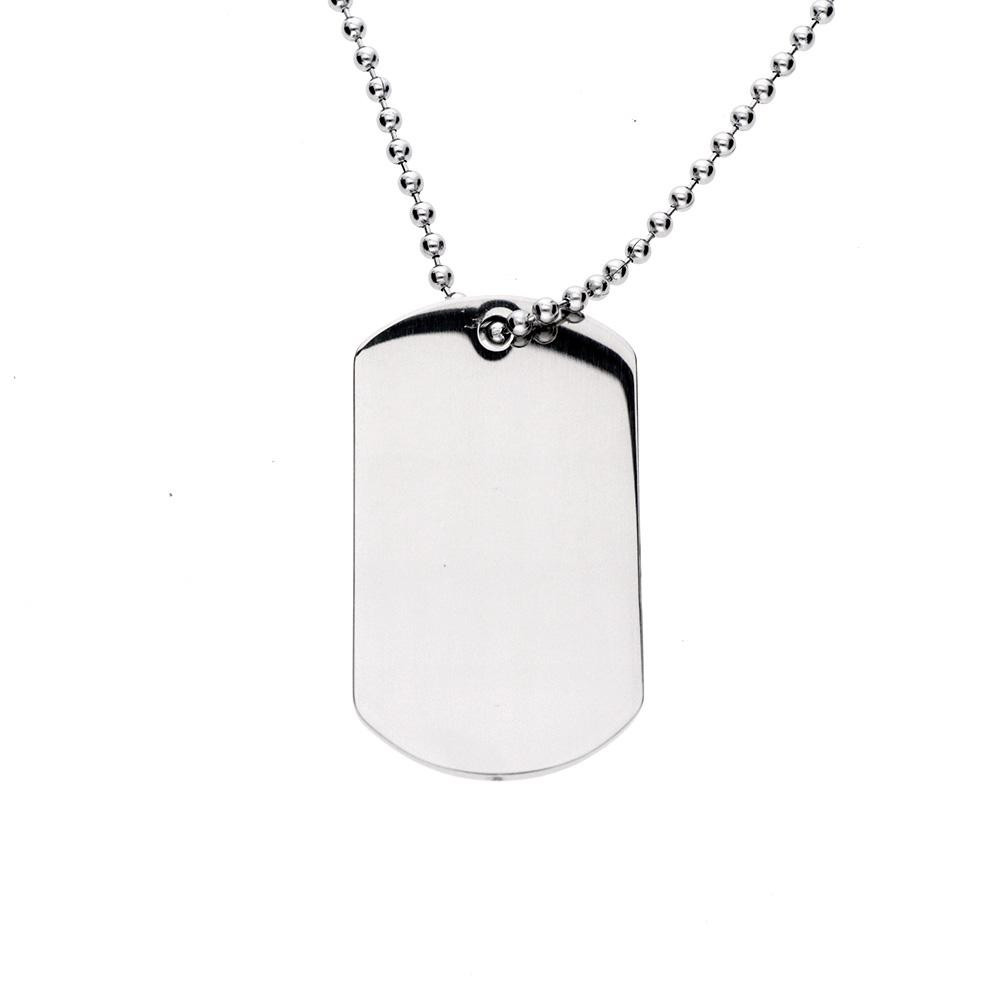 Stainless steel pendant 8128 - silver colour