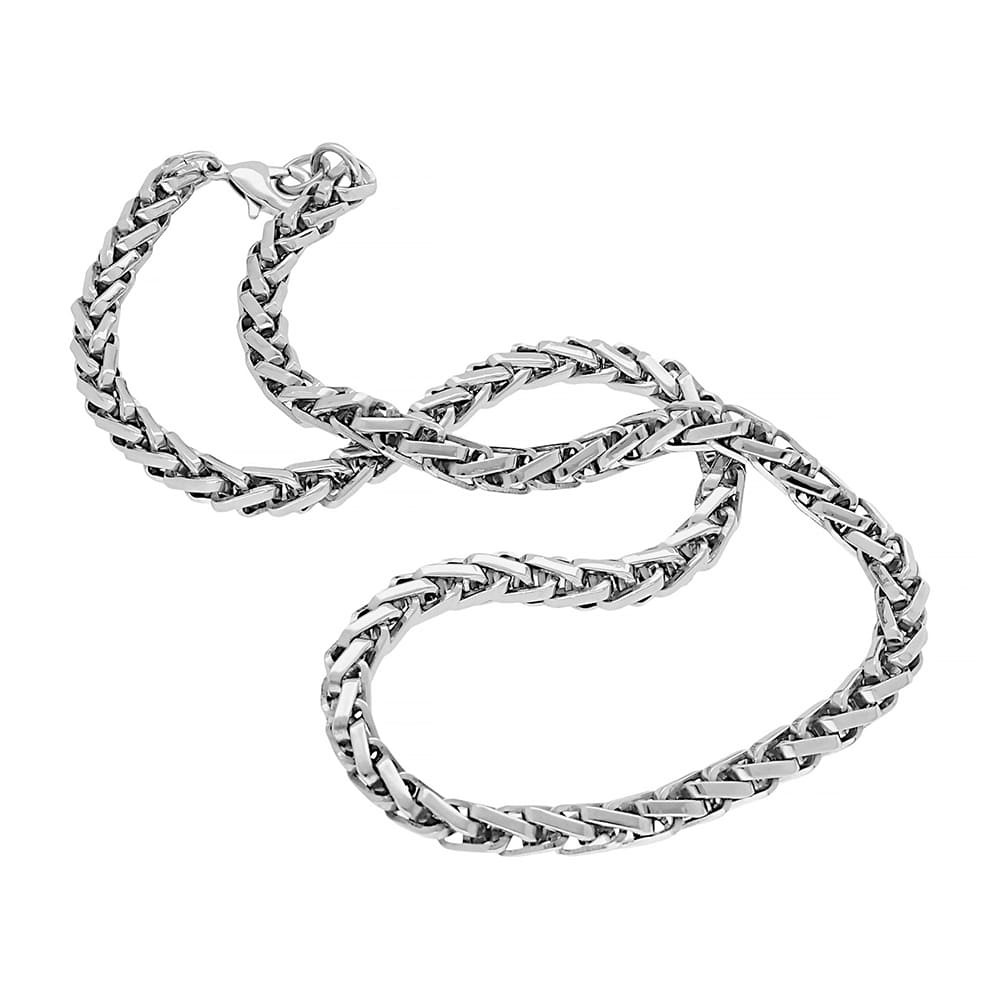 Łańcuszek ze stali nierdzewnej 5593 (45 cm) - srebrnego koloru