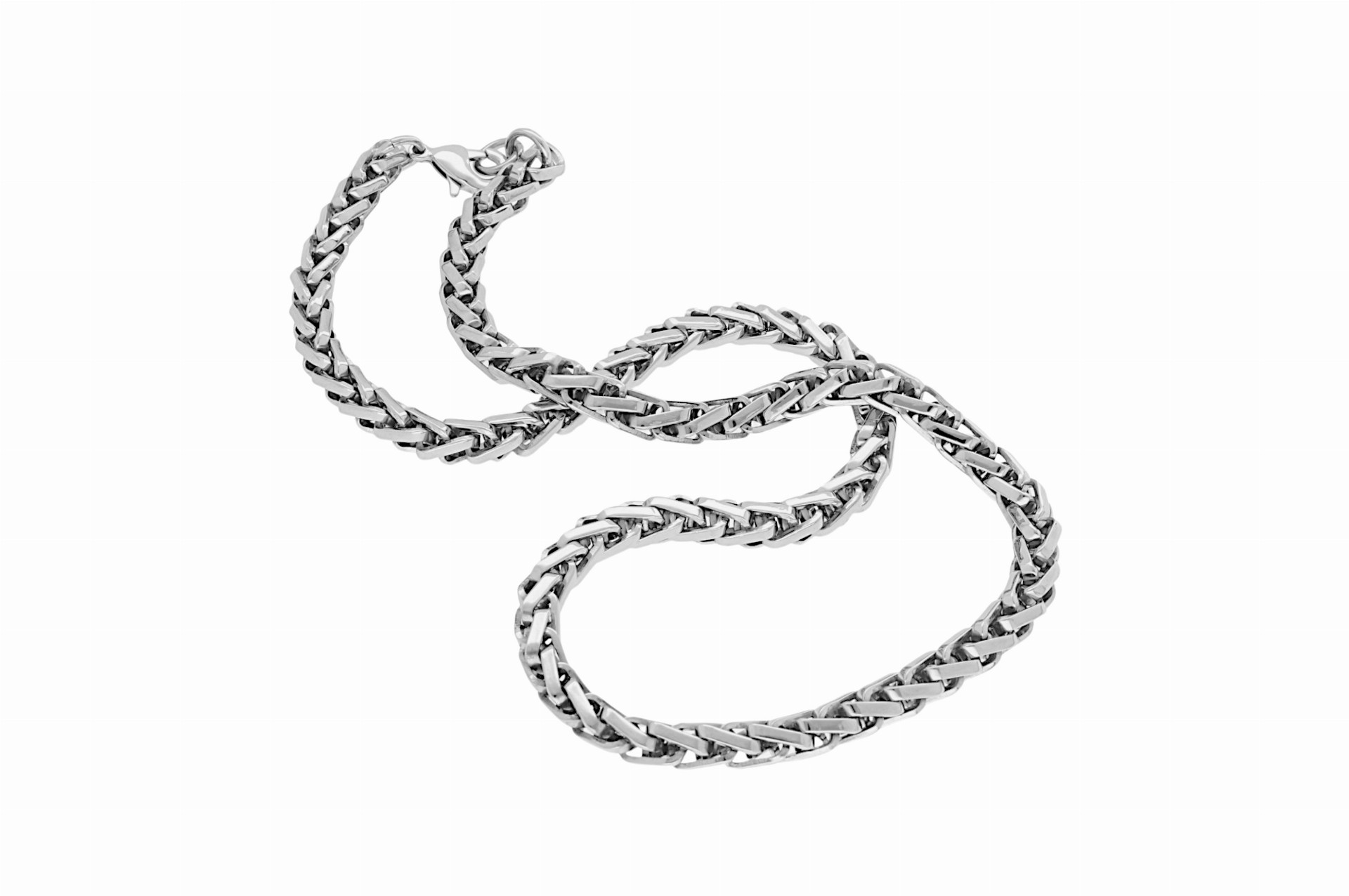 Łańcuszek ze stali nierdzewnej 5593 (60 cm) - srebrnego koloru