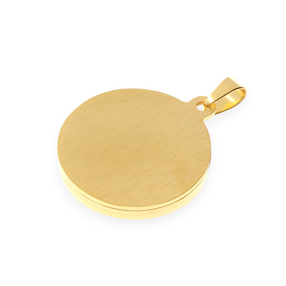 Stainless steel pendant Emunah - gold colour
