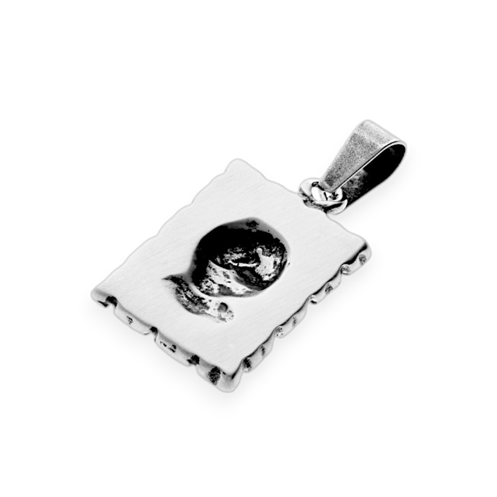 Stainless steel pendant Skelter - silver colour