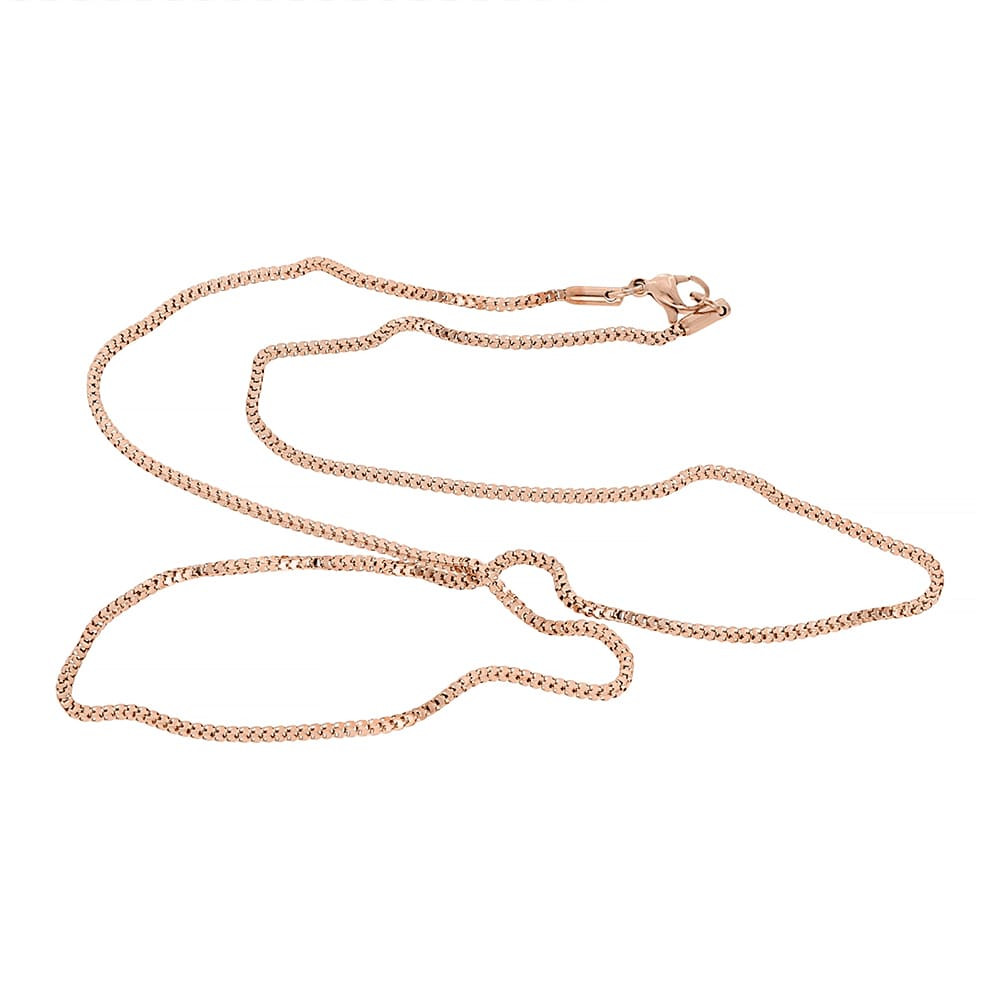 Stainless steel chain 7907-55 - rose gold colour