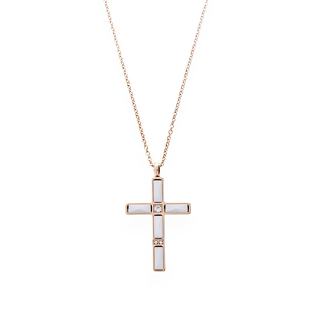 Necklace 7680 - rózsaszín arany