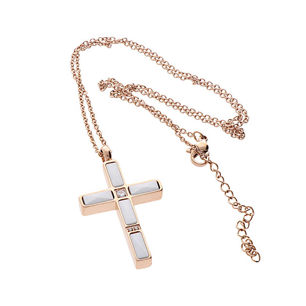 Necklace 7680 - rózsaszín arany