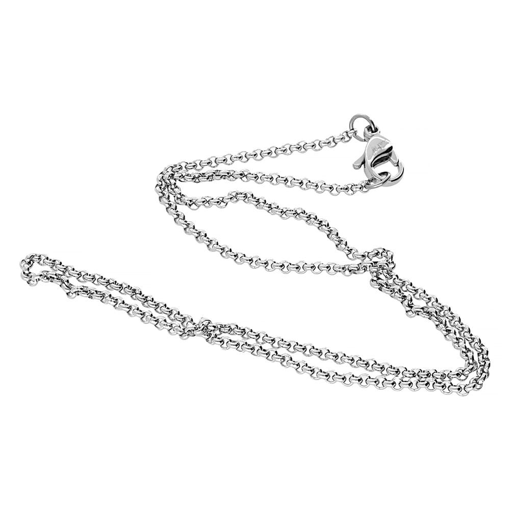 Stainless steel chain 6189 (42 cm) - silver colour