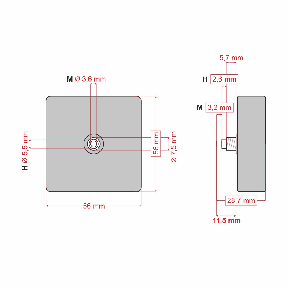 Mechanizm zegarowy 8858-SW – 12 mm
