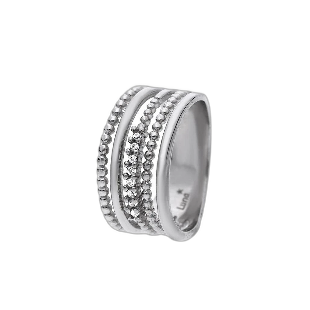 Stainless steel ring 70028 (size 52) - gold colour