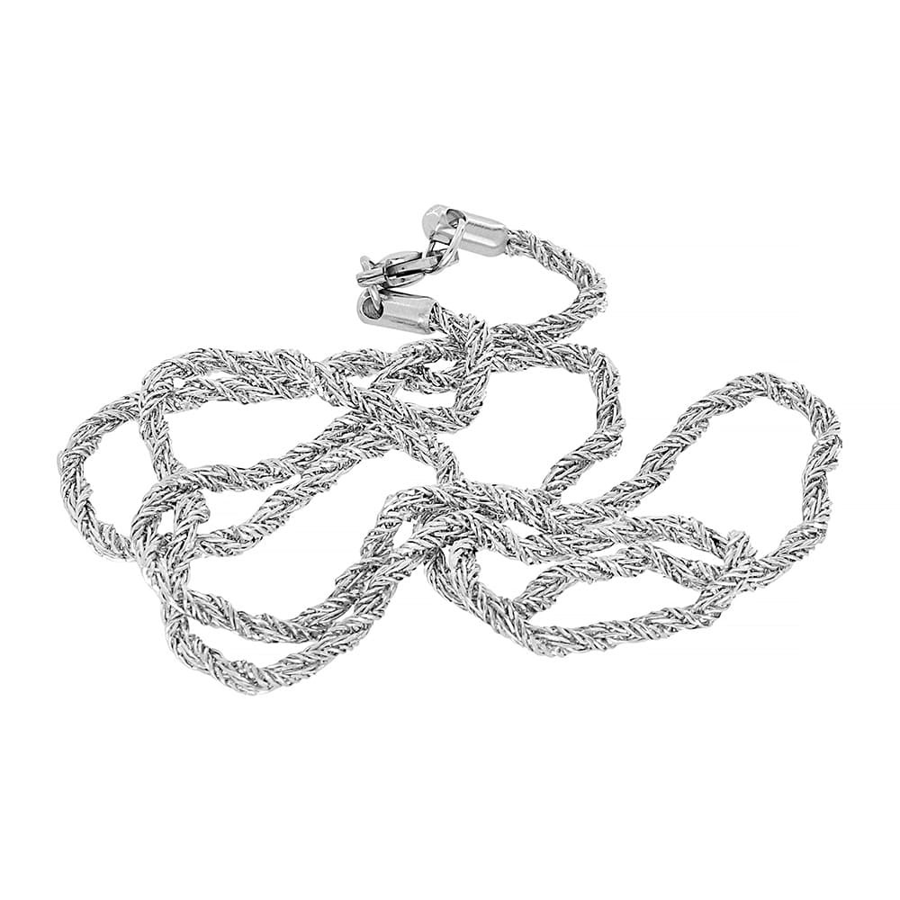 Stainless steel chain 7555 (55 cm) - silver colour