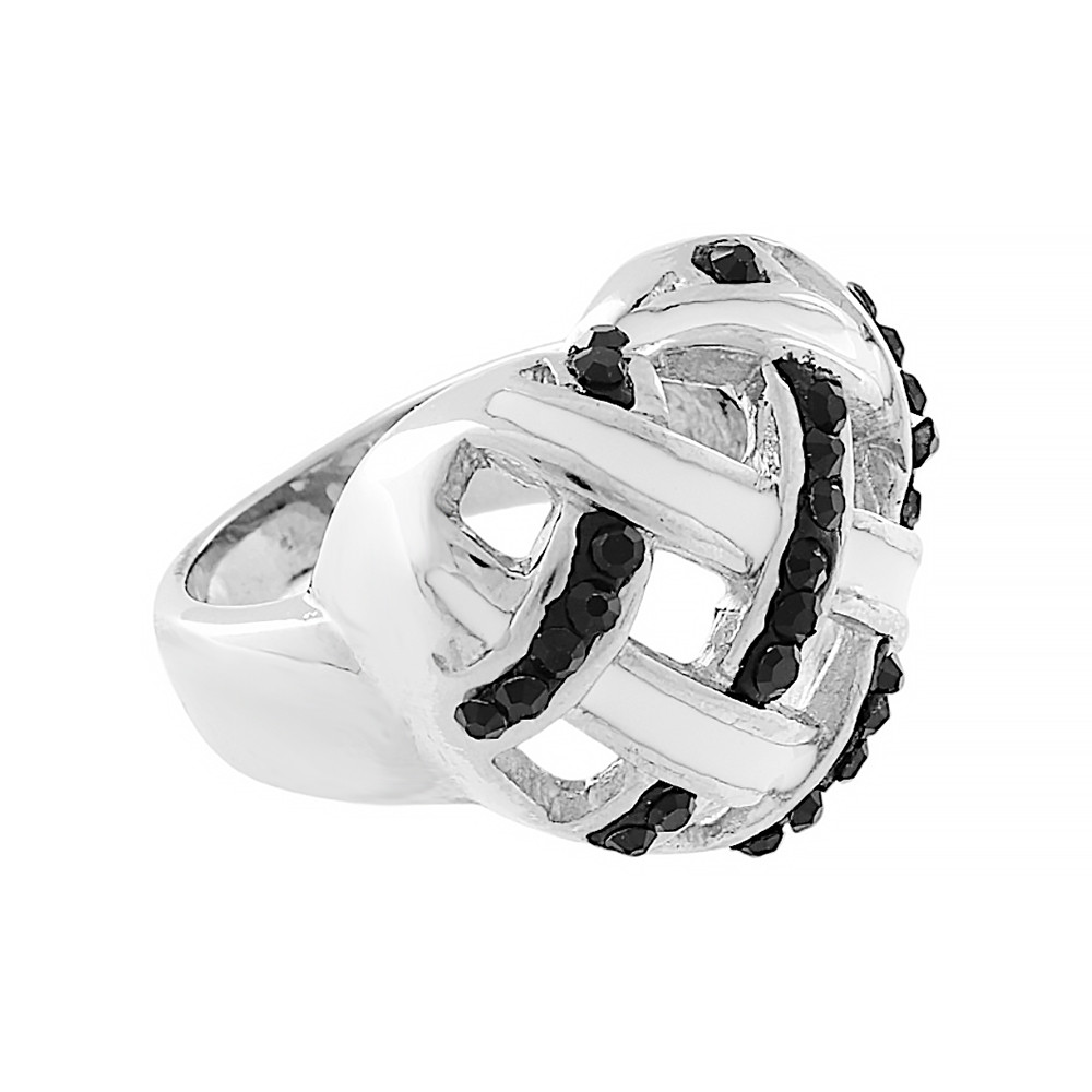 Stainless steel ring 5232 (size 57) - silver-white colour