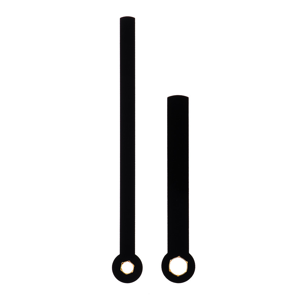 Kovové hodinové ručičky B10 (81 mm, 55 mm) - čierne