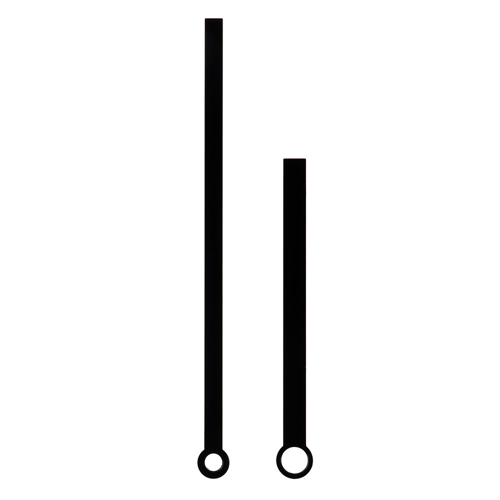 Kovové hodinové ručičky B13 (96 mm, 65 mm) - čierne