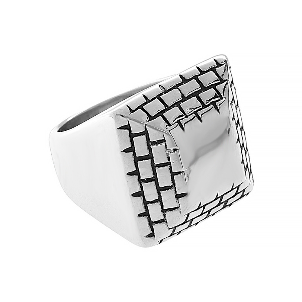 Stainless steel ring 6795 (size 67) - silver colour