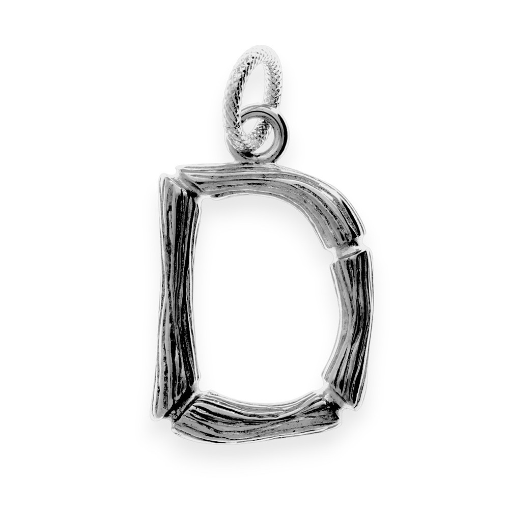 Stainless steel pendant "D" - 70213 - silver colour