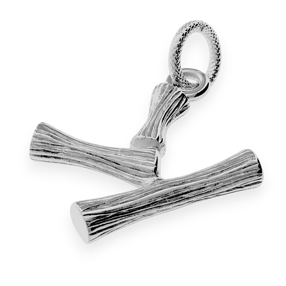 Stainless steel pendant "K" - 70213 - silver colour