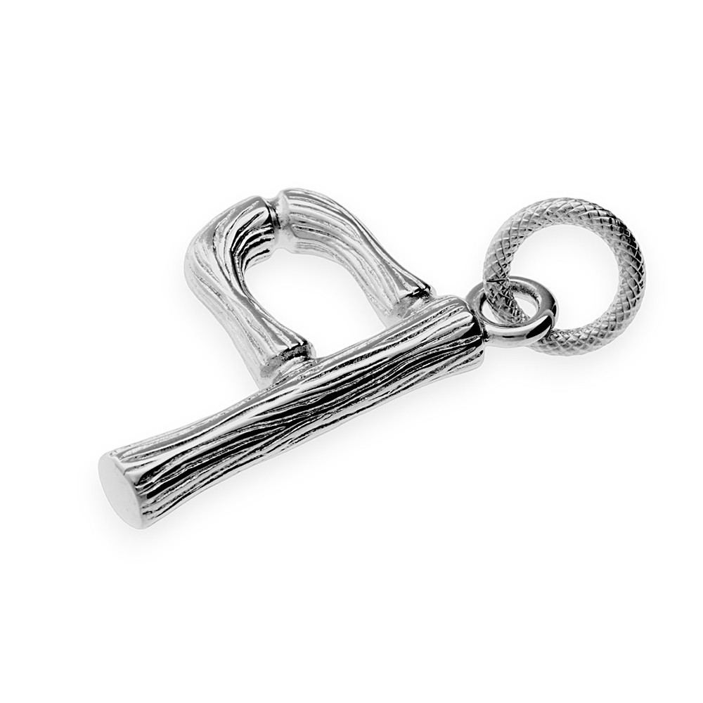 Stainless steel pendant "P" - 70213 - silver colour