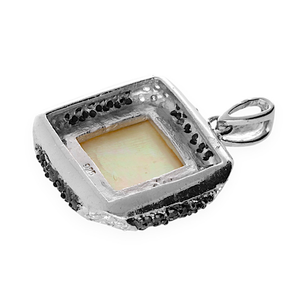 Silver pendant Quad